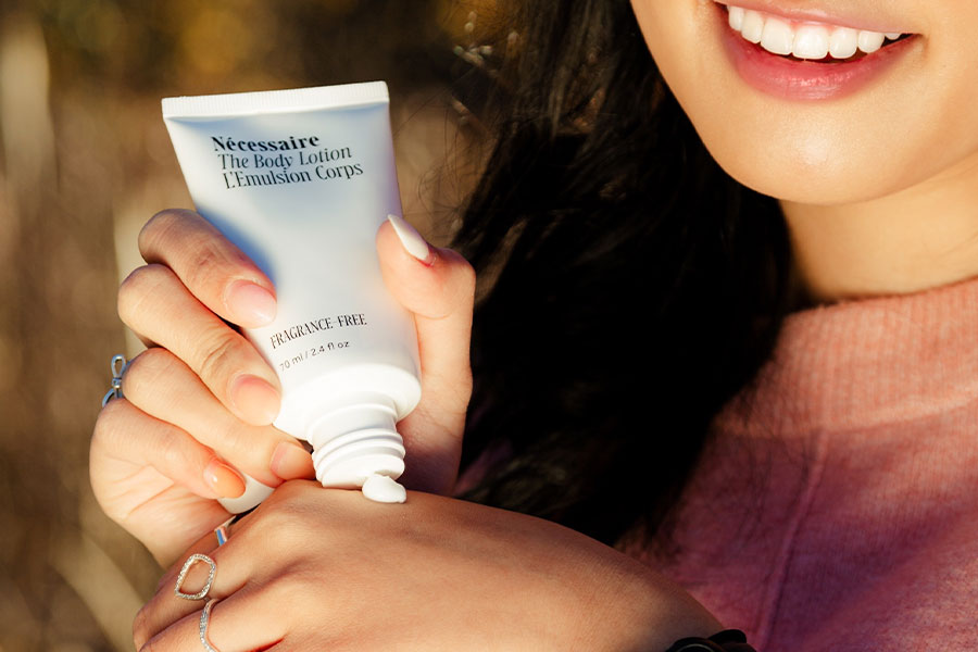 The Body Lotion by Nécessaire Fragrance Free 70g Travel Friendly