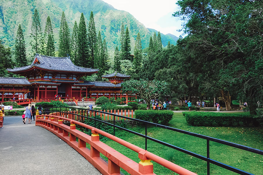 The Byodo-In Temple Landscape